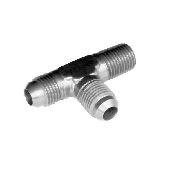 Red Horse Performance -08 X -06 (3/8") TEE WITH THREAD ON THE RUN - CLEAR 826-08-06-5 - main